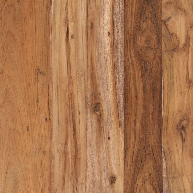 Modern Rustic Modern Salvaged Teak Round Outdoor Counter Table For Sale - Image 3 of 4