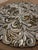 Oversized Baroque Filigree Round Carved Medallion Wall Plaque With Metallic Micro-Beading For Sale - Image 10 of 12