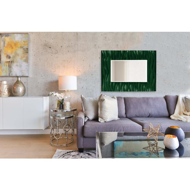Zenith Mirror - Glossy Hunter Green For Sale In Chicago - Image 6 of 6