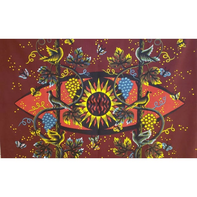 This contemporary tapestry by renowned French artist and designer Jean Picart Le Doux is a serigraphic tapestry measuring...