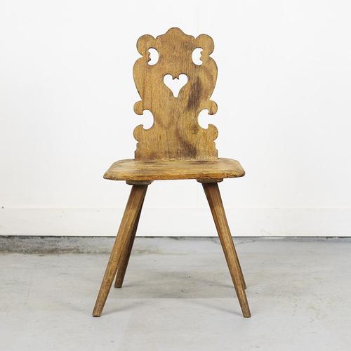 Brown Primitive Folk Art Mountain Chair For Sale - Image 8 of 8