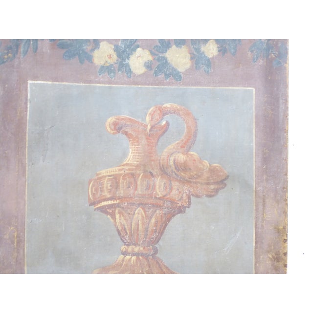 18th Century French Linen Screen Fragment For Sale In Boston - Image 6 of 6