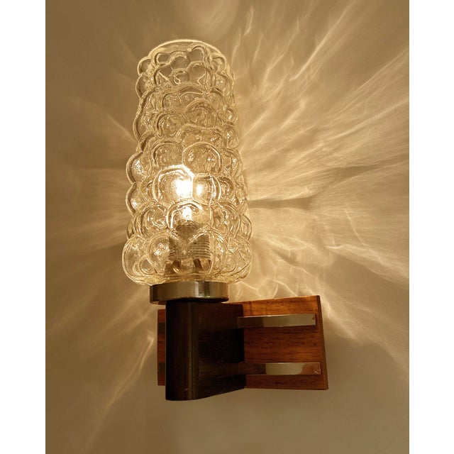 Vintage Bubble Glass Sconces, 1960s, Set of 2 For Sale - Image 9 of 15