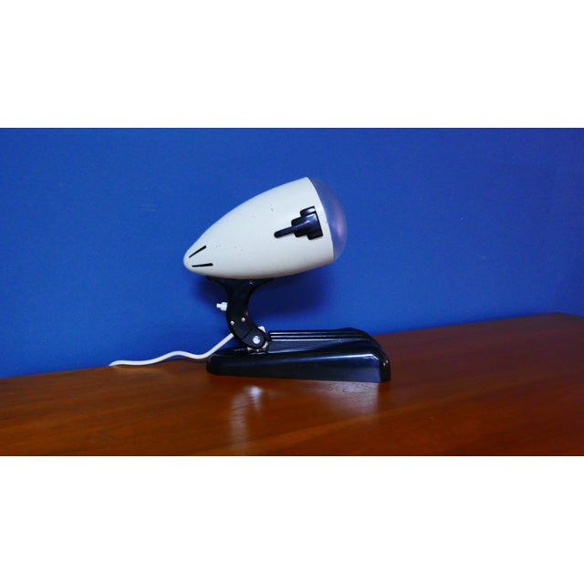 Bakelit Sollux Streamline Table Lamp from Hanau, 1950s For Sale - Image 10 of 11