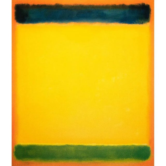 Canary Yellow 2003 After Mark Rothko "Untitled (Blue, Yellow, Green on Red)" Poster For Sale - Image 8 of 8