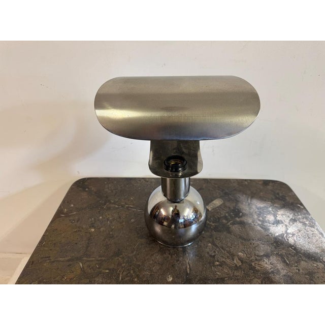 Sculptural Chrome Table Lamp, 1960s For Sale - Image 10 of 11