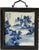 Blue Asian Antique Set of Four Chinese Blue and White Porcelain Plaques, Signed & Inscribed Shanshui Landscapes, Ebonized FramesTiles For Sale In Dallas - Image 6 of 9
