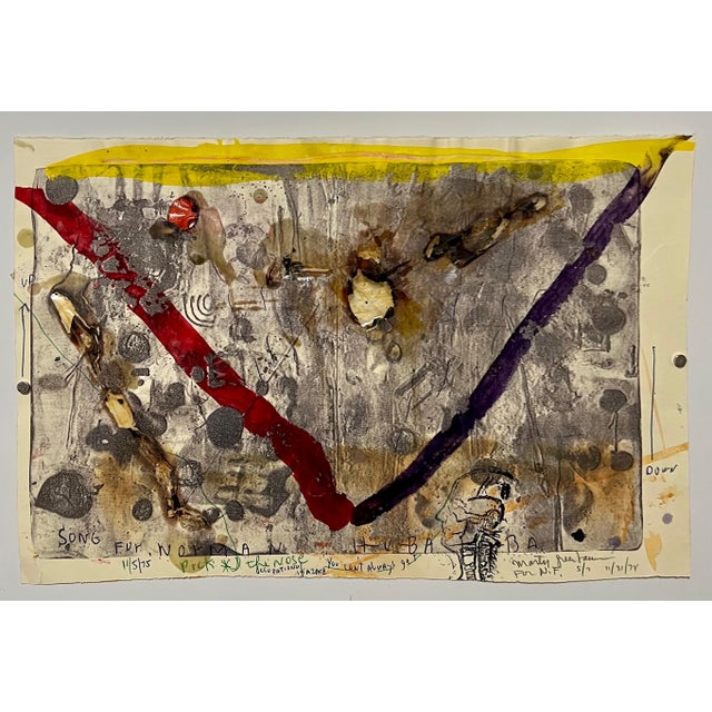 Marty Greenbaum (1934-2020) ''Brooklyn Local in Weege Wisconsin'' Lithograph, with hand-coloring, blind stitching,...