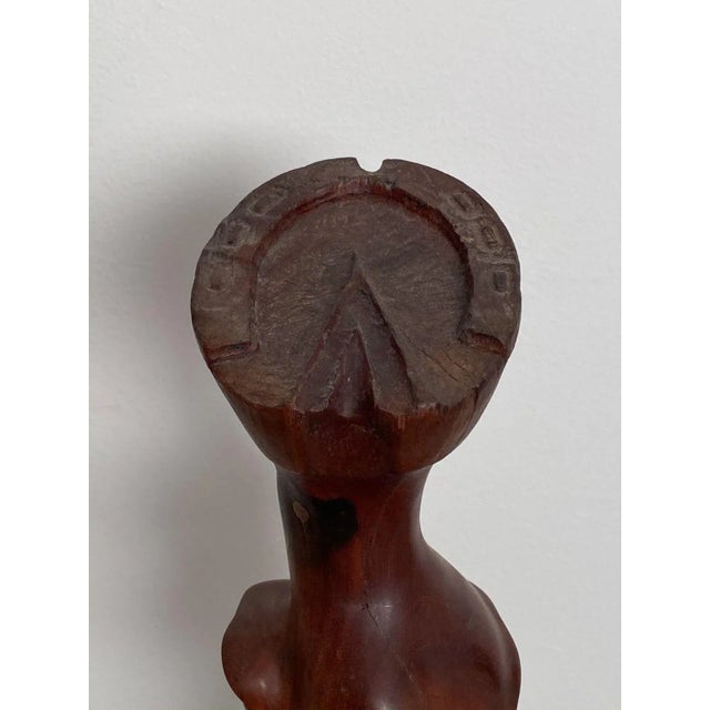 Brown Surrealist Carving, American Circa 1920's For Sale - Image 8 of 9