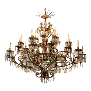 Vintage French Polished Chandelier
