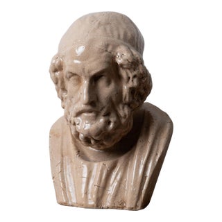 Porcelain Bust of Homer For Sale