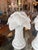 Hollywood Regency Vtg. Pair Plaster White Lacquered Palm Beach Tree Table Lamps Newly Wired Brass For Sale - Image 3 of 12