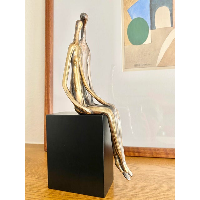 2500 Ruth Bloch Sterling Silver "Lovers" Sculpture For Sale - Image 10 of 12