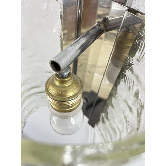 1960s Mid-Century Murano Glass Wall Lamps in the style of Gino Cenedese, 1960s, Set of 2 For Sale - Image 5 of 12