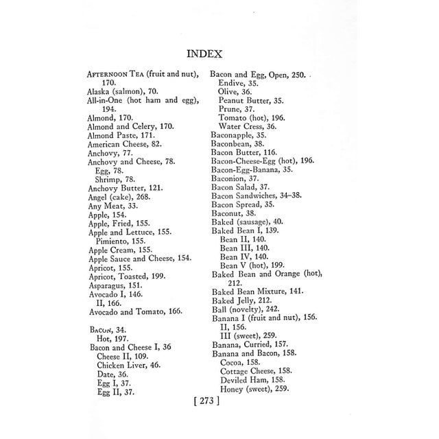 White "1001 Sandwiches" 1944 Cowles, Florence A. [Compiled By] For Sale - Image 8 of 8
