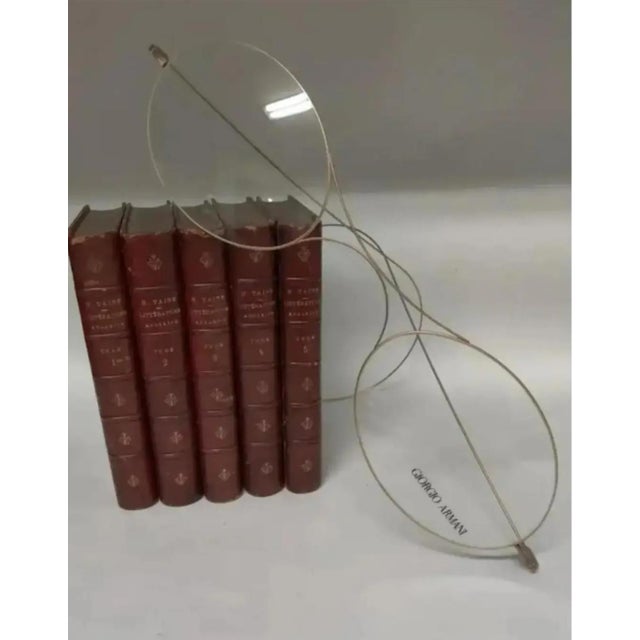 Art Deco 1980s Vintage Giant Giorgio Armani Eye Glasses Store Display For Sale - Image 3 of 4