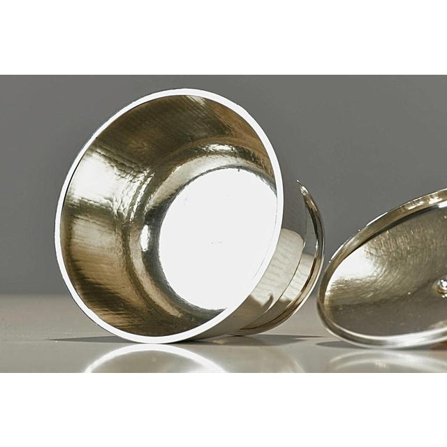 Hand-Crafted Silver Can, 1940s For Sale - Image 5 of 12