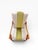 2000 - 2009 Reupholstered Attributed Baker Furniture Milling Road Accent Chair With Embossed Leather Back For Sale - Image 5 of 11