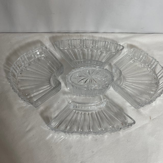 1960s The Sheffield Silver Co, Usa Metal & Glass Tray | Chairish