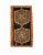 Orange & Brown Vintage Mini Rug For Sale - Image 4 of 4