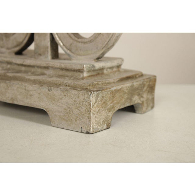 Traditional Pair of Silver Painted Table Lamps For Sale - Image 10 of 18