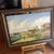 20th Century Italian School Oil on Canvas on Wood Board Painting City Scene Signed Framed For Sale - Image 9 of 9