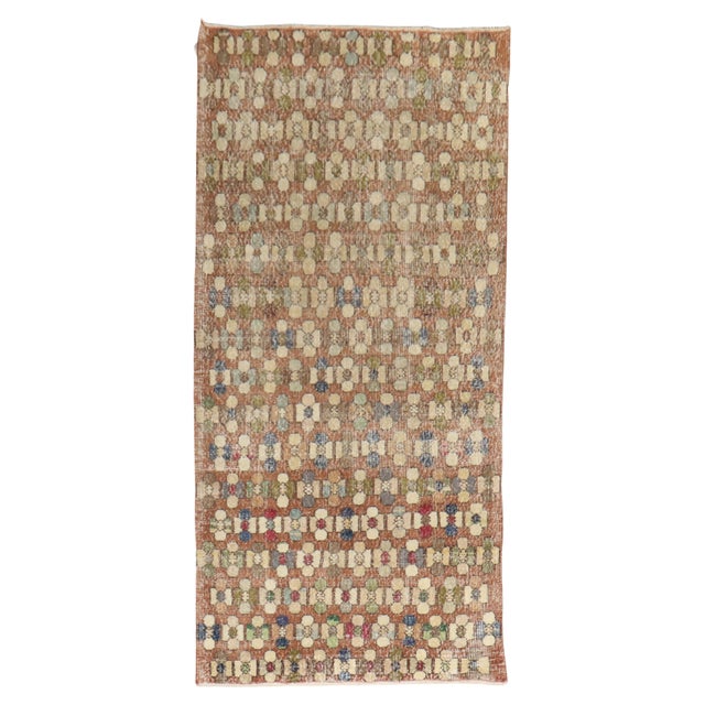 Mid 20th Century Turkish Art Deco Runner For Sale - Image 15 of 18