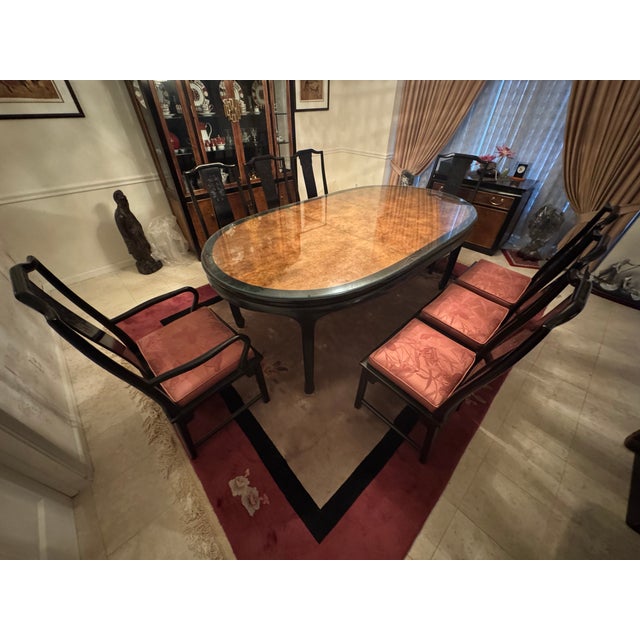 Century Furniture Raymond Sobota Signature Chin Hua Dining Room Table With Table Surface in Impeccable Condition With 8 Chairs For Sale - Image 14 of 14
