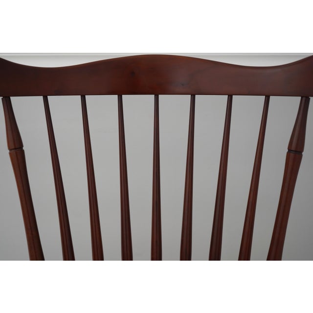 Pair of Frederick Duckloe Cherry Windsor Side Chairs For Sale - Image 13 of 18