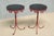 French Red and Black Tripod Gueridon Tables in the style of Emilio Terry, 1950s, Set of 2 For Sale - Image 12 of 14