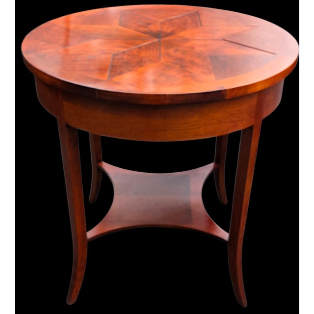 Niermann Weeks Round Parquet Side Tables - Set of 2 For Sale In Washington DC - Image 6 of 15