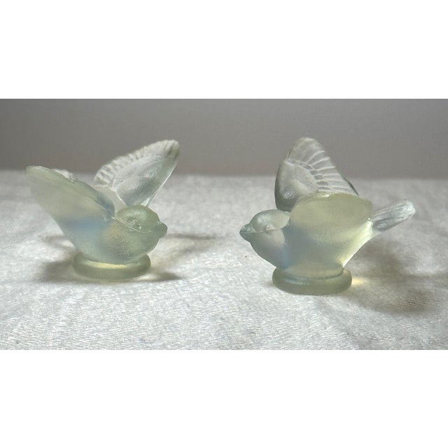 Circa 1930s Vintage Sabino Paris France Butterfly, Swan and 2 Mini Birds Opalescent Figures, Signed- 4 Pieces For Sale - Image 10 of 12