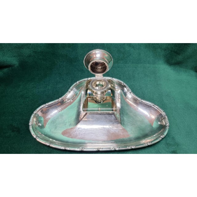 Metal Antique Danish 830 Silver Writing Implement Set by Christian F. Heise for HCF, Set of 2 For Sale - Image 7 of 18
