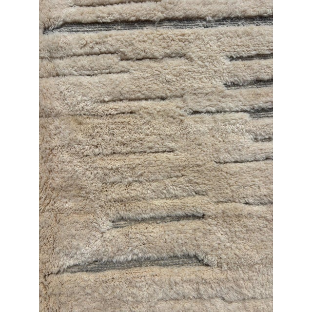 Mid-Century Modern Berber Moroccan Modern Carpet For Sale - Image 3 of 12