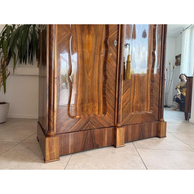 Antique Empire Columned Hall Cabinet For Sale - Image 17 of 18