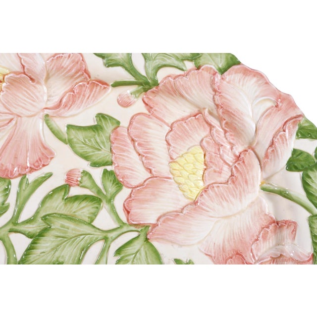 Rustic Fitz and Floyd ‘Tuileries’ Ceramic Serving Platter For Sale - Image 3 of 6