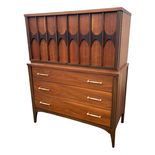 1960’s Mid Century Modern Kent Coffey Perspecta Tall Chest For Sale