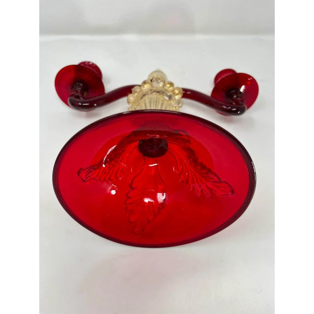 1960s Vintage Murano Glass Candelabras For Sale - Image 5 of 12