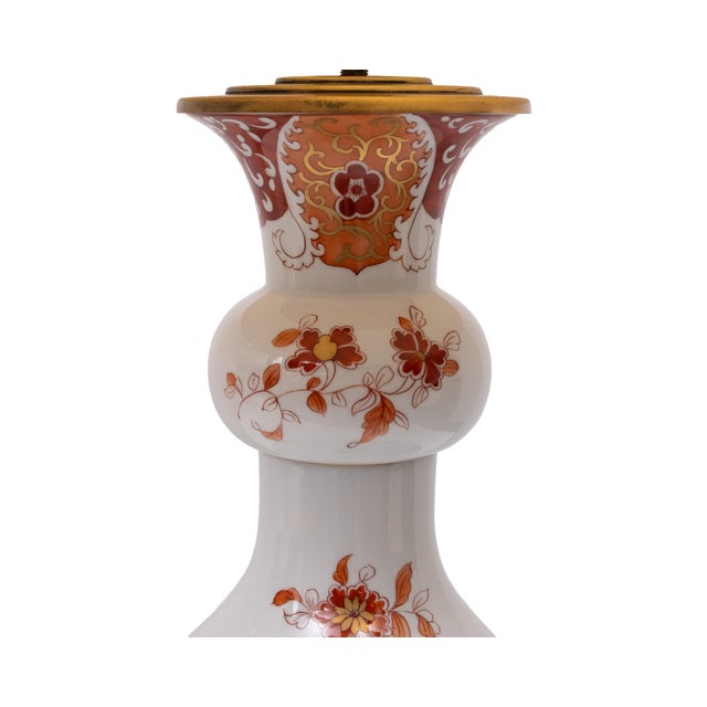 Ceramic Large Hand Painted Chinoiserie Table Lamps, France, 1950s, Set of 2 For Sale - Image 7 of 11