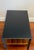 1980s Matthew Weatherly for Bdi Designs Coffee Table With Satin Glass Top & Black Iron Frame For Sale - Image 9 of 11