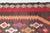 Mid 20th Century Antique Caucasian Karabagh Kilim With Bold Tribal Medallion in Crimson & Red Tones -4' 4'' X 10' 4'' For Sale - Image 5 of 7