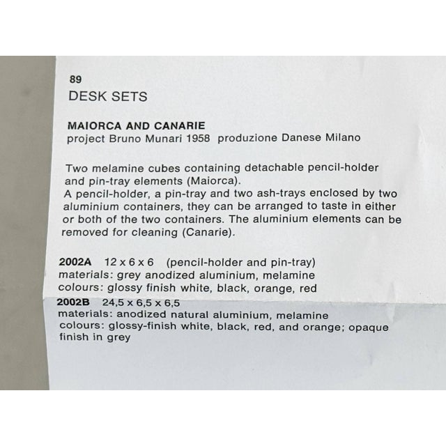 Plastic Desk Set by Bruno Munari for Danese Milano, 1980s, Set of 3 For Sale - Image 7 of 8