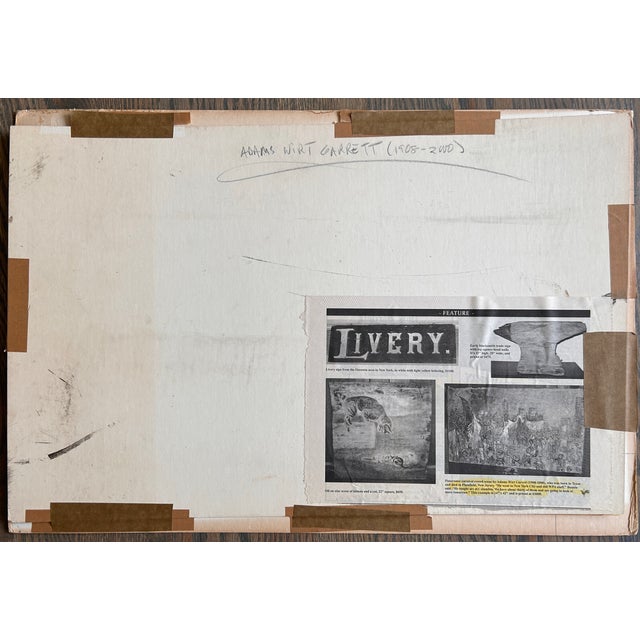 1950s Midcentury Americana Carnival Painting Attributed to Adams Wirt Garrett For Sale - Image 5 of 5