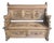 Antique French Carved Oak Bench with Tavern Scene, 1850 For Sale