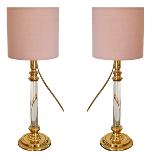 Vintage Bedside Lamps, 1970s, Set of 2