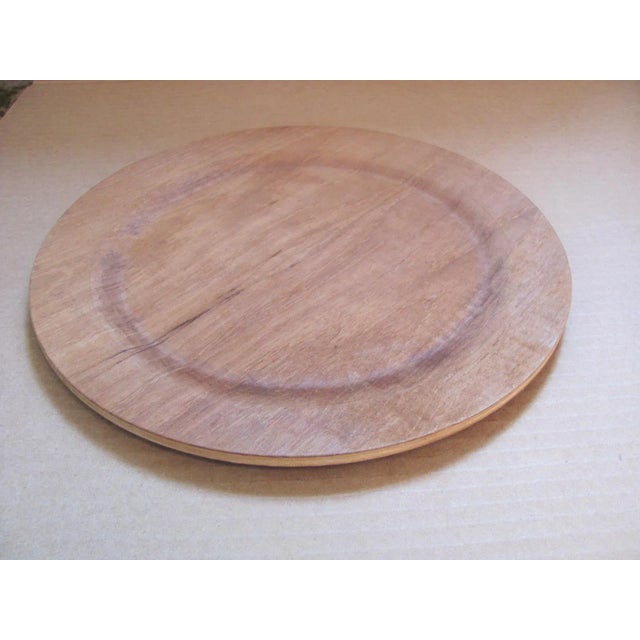 Brown Swedish Teak Dinner Plates - Set of 3 For Sale - Image 8 of 13