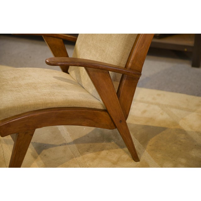 Scandinavian Armchair and Ottomans, 1960s, Set of 3 For Sale - Image 9 of 16