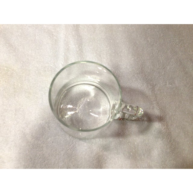 Vintage Glass Mug with Sailboat Etchings For Sale - Image 4 of 9