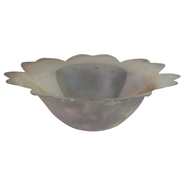 Mid 20th Century Tiffany & Co. Sterling Silver Floral Bon Bon Dish For Sale - Image 9 of 9