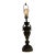 Vintage Neoclassical Cast Brass Urn Table Lamp With Black Marble Base For Sale
